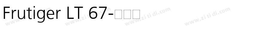 Frutiger LT 67字体转换